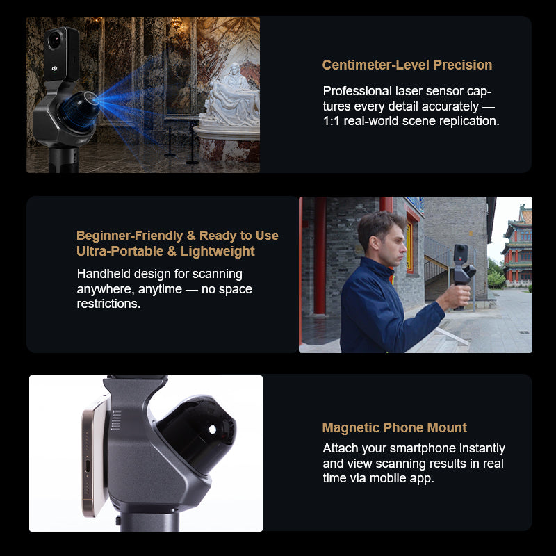Pocket 3D Handheld 3D Scanner – 16-Line LiDAR · 2 cm Accuracy