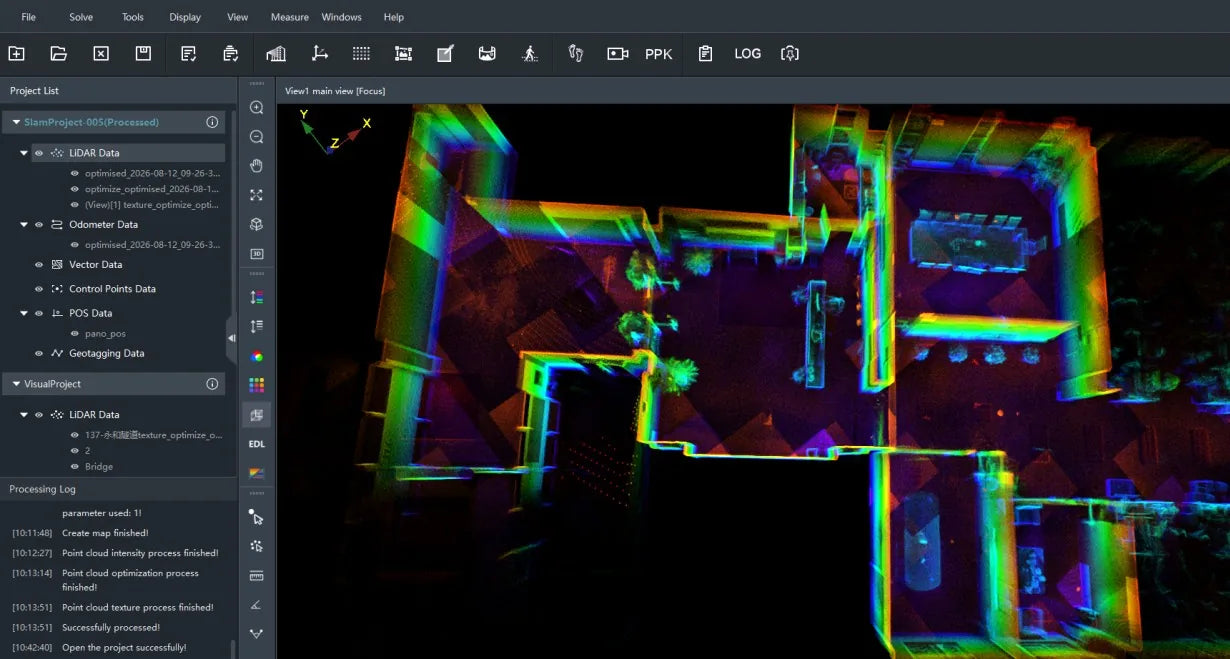 SLAM GO POST Pro - Point Cloud View